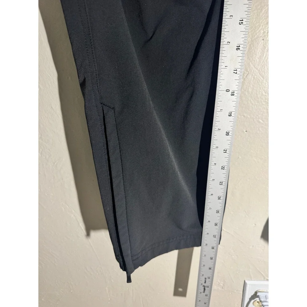 REI Mens Hiking Pants Black 40W x 30L Technical Outdoor Stretch Ankle Zip